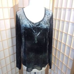 Simply Vera Vera Wang Lg Crushed Velvet Top
